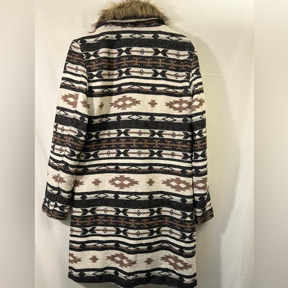 STS Ranchwear Pine Bluff Aztec Jacket w/Removable Faux Fur Collar Size 2XL - Picture 2 of 11